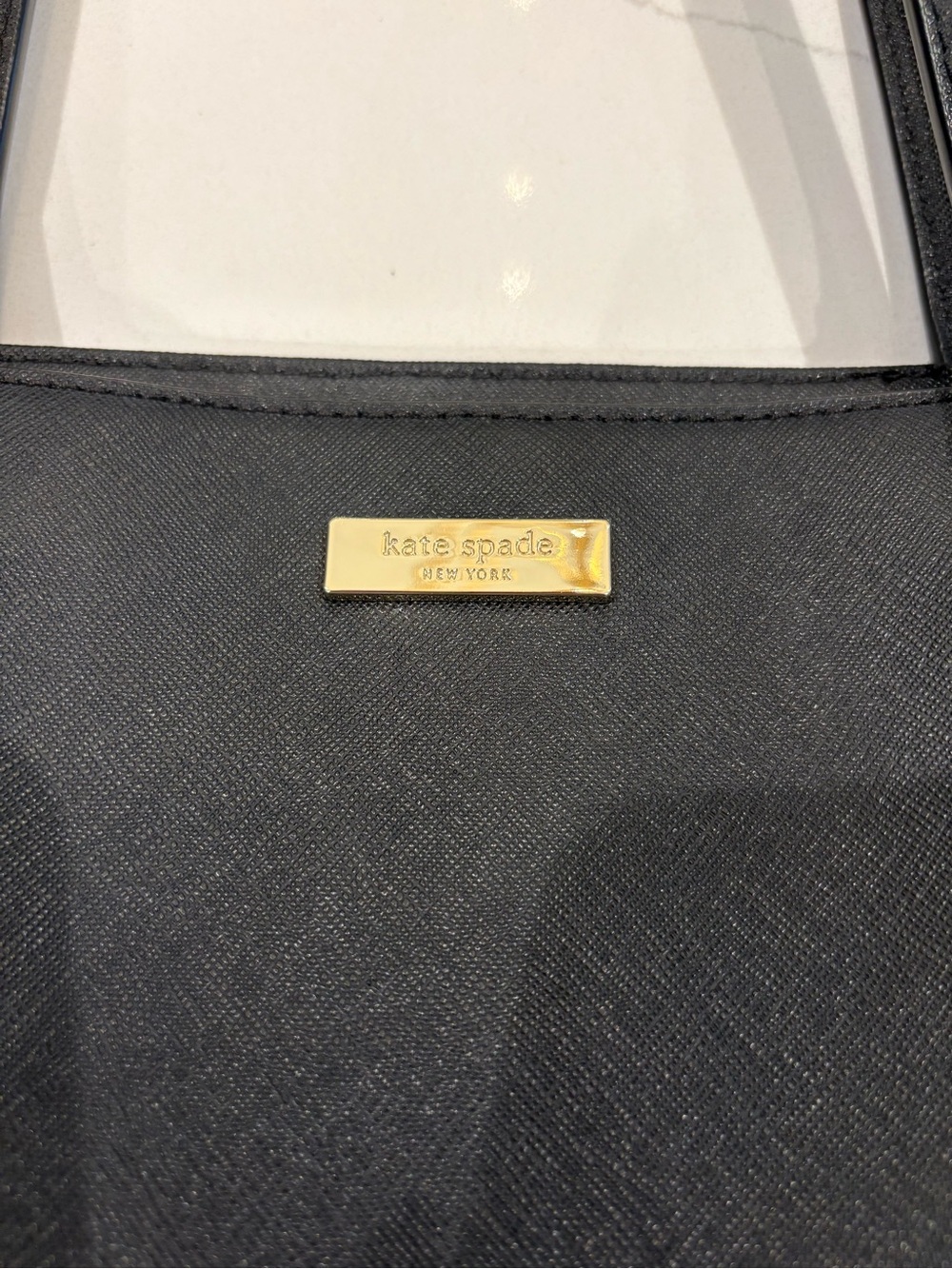 Kate Spade Black Leather Tote Bag - Picture 3 of 9
